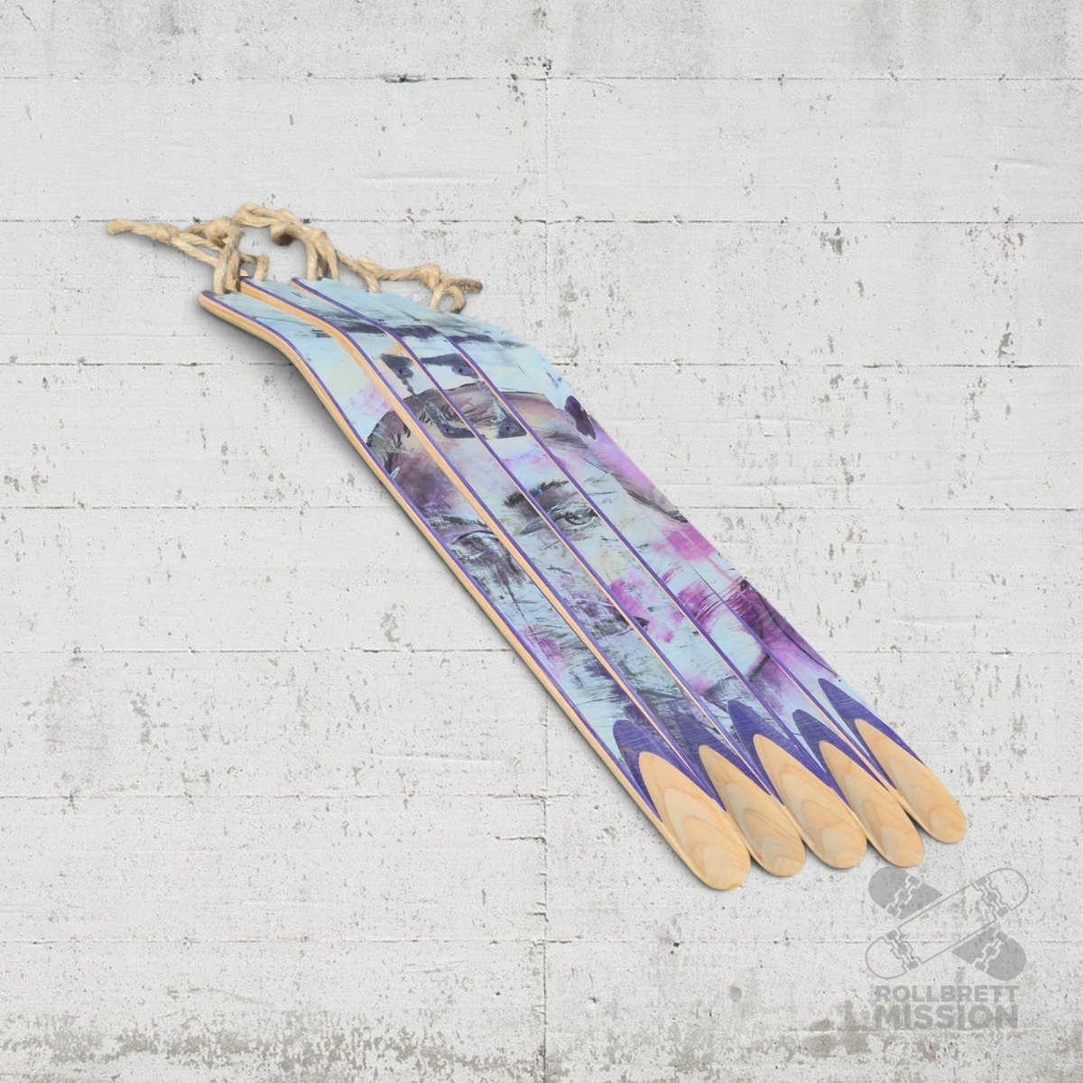 Skateback x Rollbrett Mission Fiala Upcycling Schuhlöffel XL Skateboard Schuhanzieher - Schmuck - Rollbrett Mission
