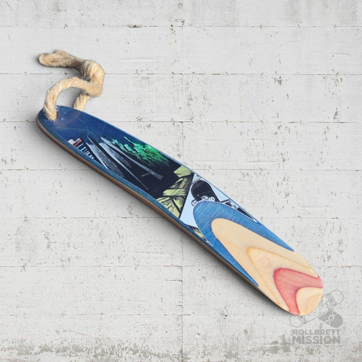 Skateback x Rollbrett Mission Upcycling Schuhlöffel SMALL Skateboard Schuhanzieher - Schmuck - Rollbrett Mission