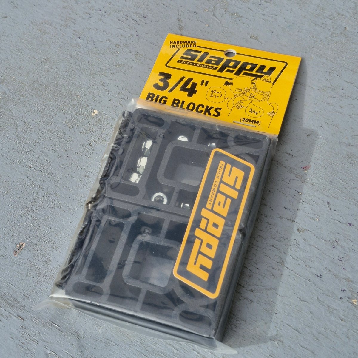 Slappy 3/4" 20mm Big Blocks Riserpads inkl. Montage - Skateboard - Kleinteile - Rollbrett Mission