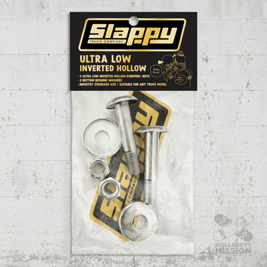 Slappy Inverted Hollow Ultra Low Kingpins Set - Skateboard - Kleinteile - Rollbrett Mission