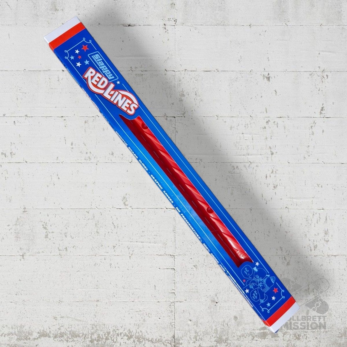 Slappy Rails Red Lines - Rollbrett Mission