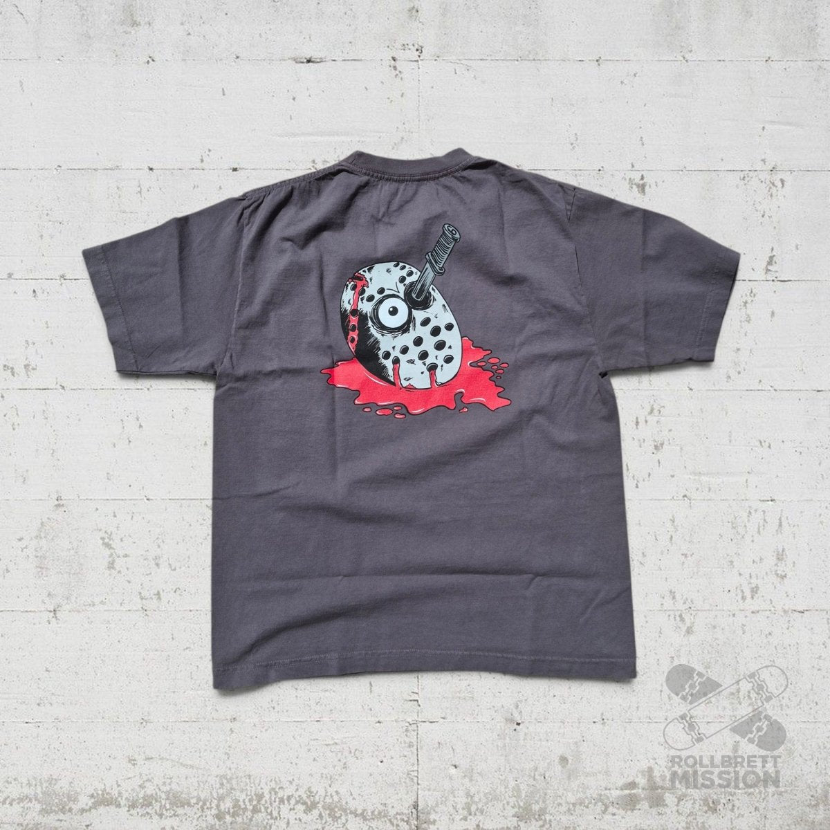 Slappy T-Shirt Curb Killer II smoke grey - Rollbrett Mission