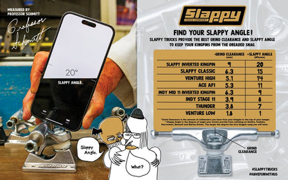 Slappy Truck 9.25 ST1 Classic polished - Skateboard - Achsen - Rollbrett Mission