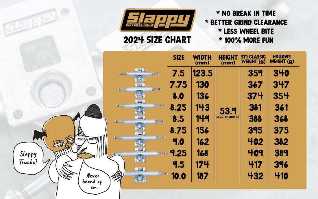 Slappy Truck 9.25 ST1 Inverted Hollow Polished - Skateboard - Achsen - Rollbrett Mission