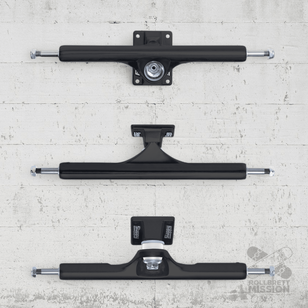 Slappy Truck ST1 13.0 Hollow matte black - Skateboard - Achsen - Rollbrett Mission