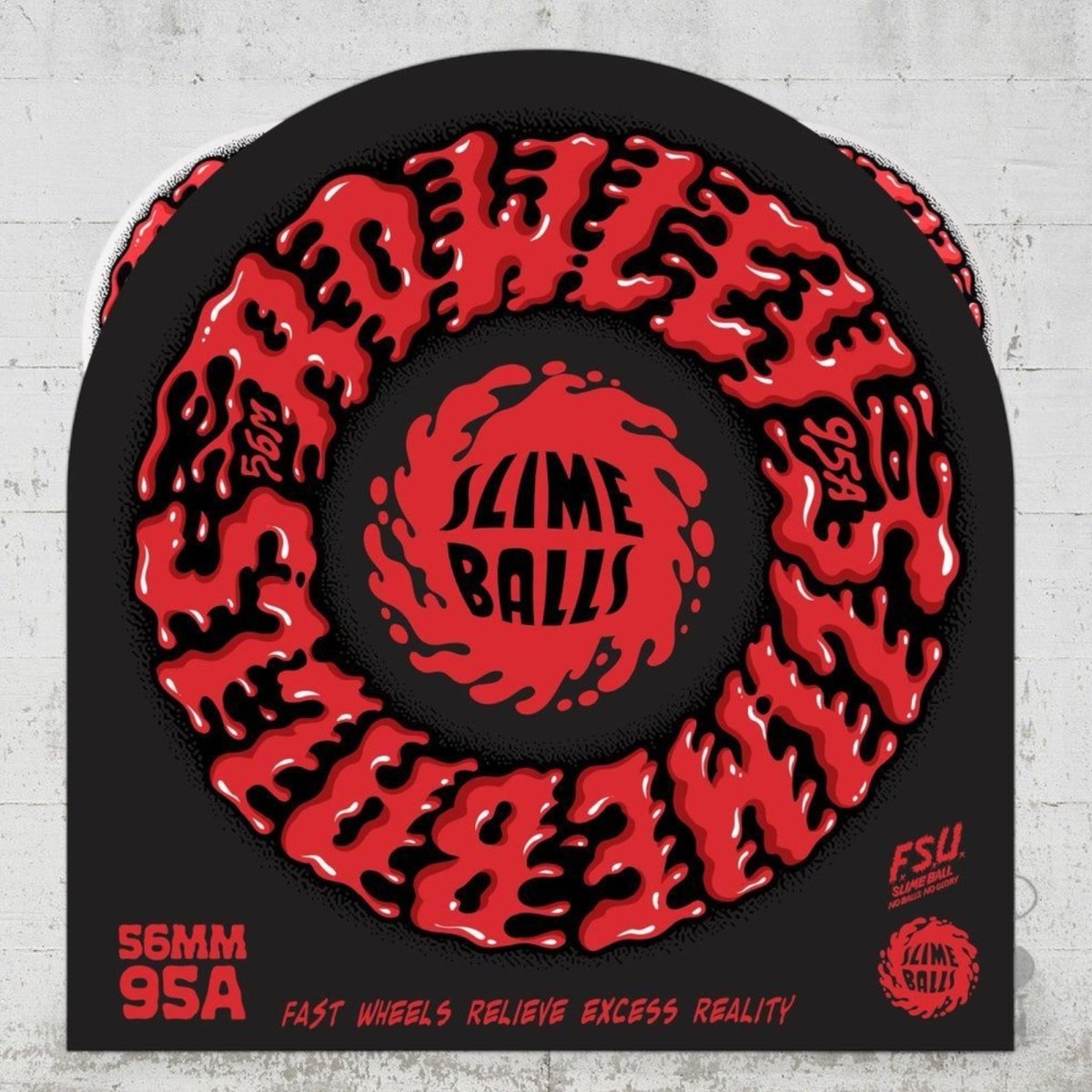 Slime Balls Geoff Rowley Vomit Mini white 56mm 95A Wheels - Skateboard - Rollen - Rollbrett Mission