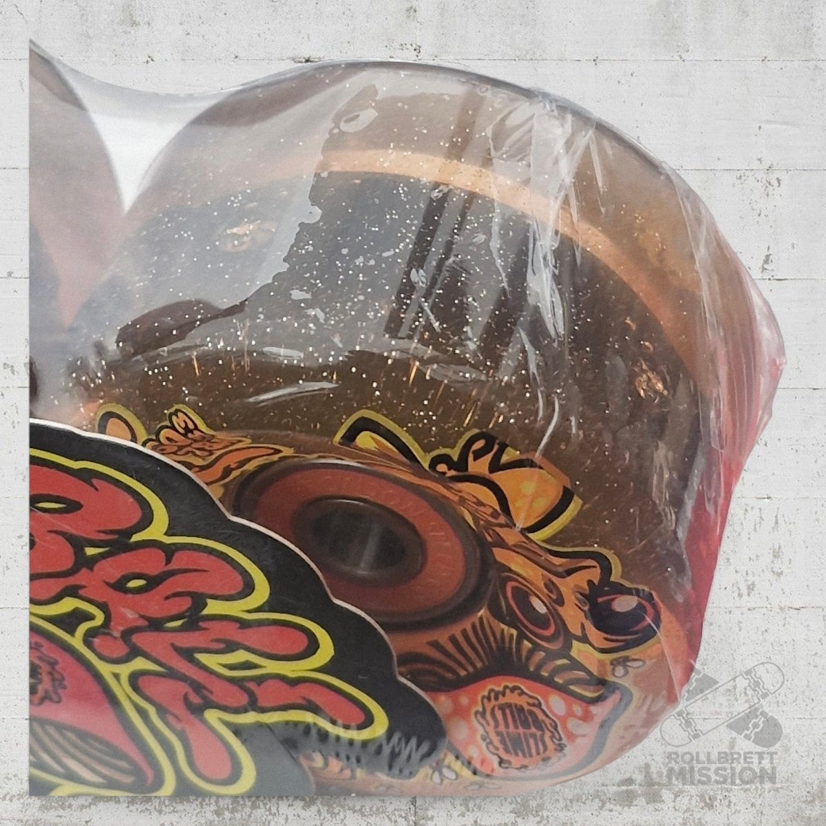 Slime Balls Light Ups 78a 60mm Frog Trips Red Glitter Skateboard Wheels - Skateboard - Rollen - Rollbrett Mission