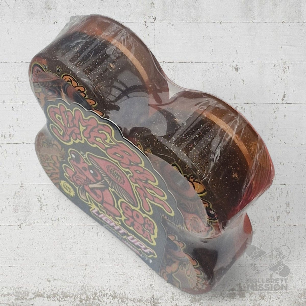 Slime Balls Light Ups 78a 60mm Frog Trips Red Glitter Skateboard Wheels - Skateboard - Rollen - Rollbrett Mission