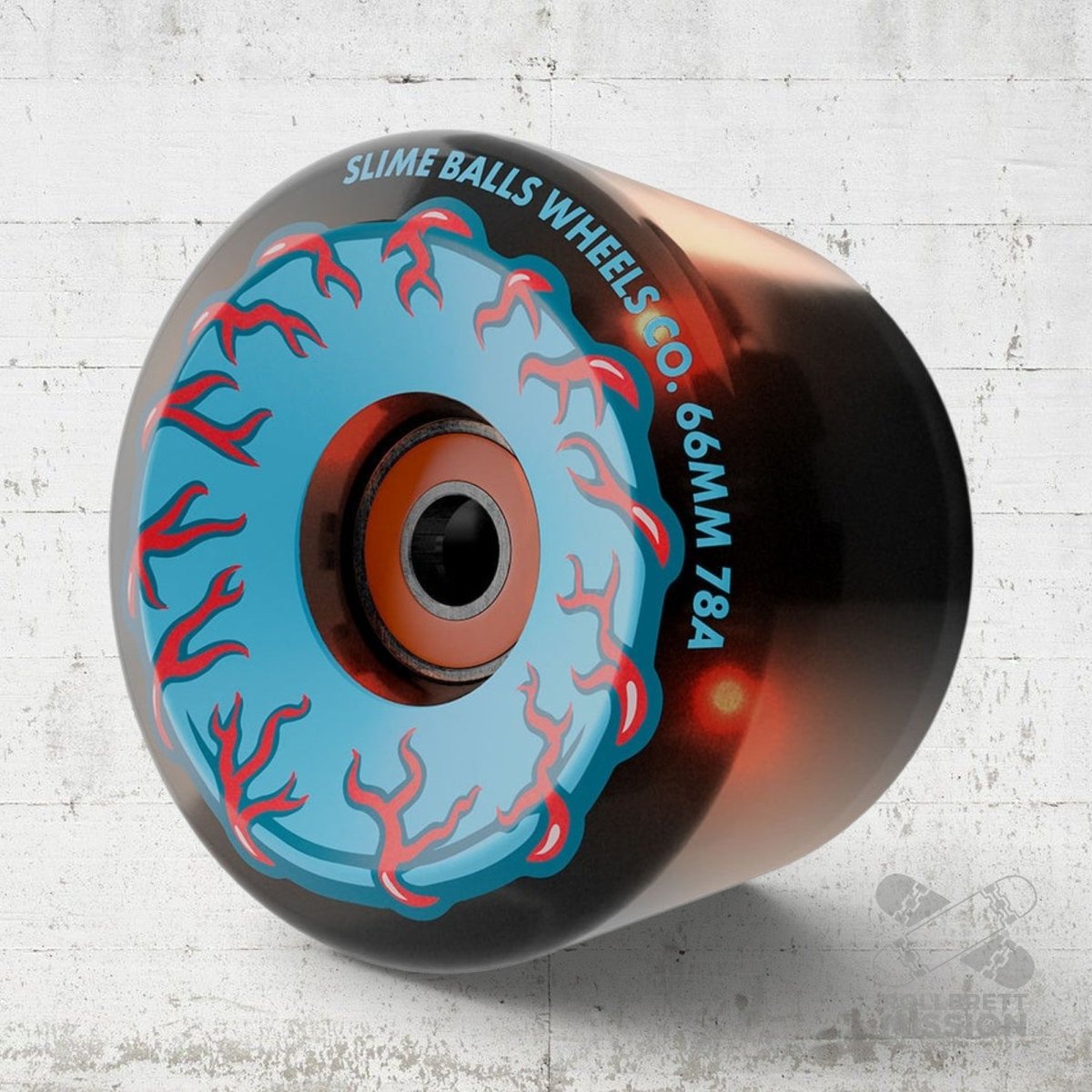Slime Balls Prayer Candle Light Ups 78a 66mm Skateboard Wheels incl. Bearings - Skateboard-Rollen - Rollbrett Mission
