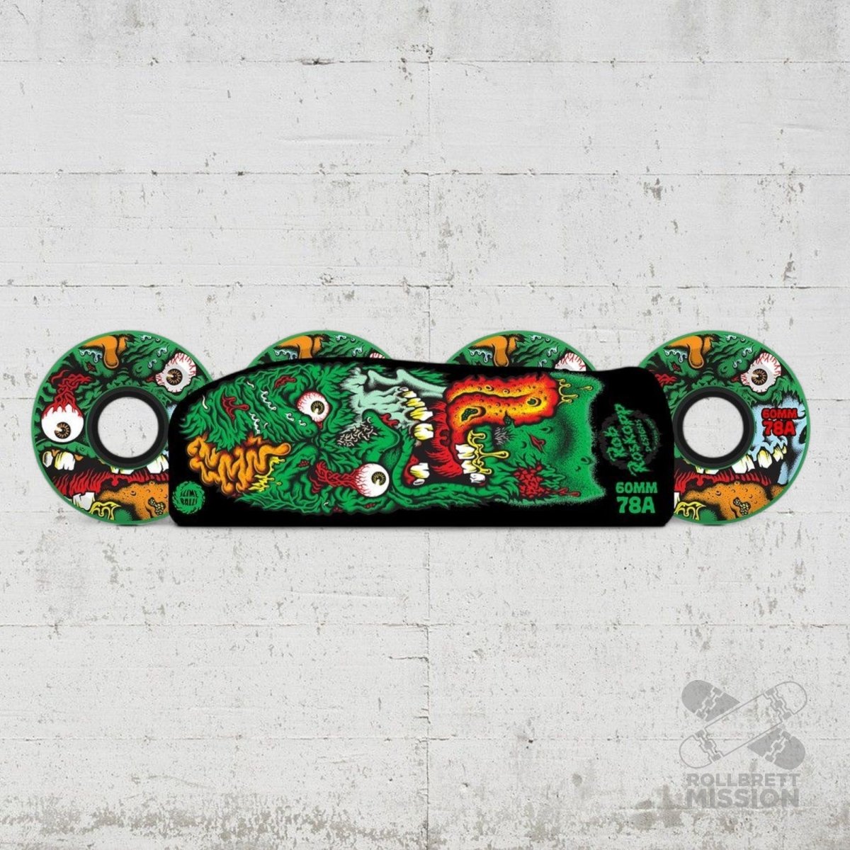 Slime Balls Roskopp Face Two Reissue 78a 60mm Skateboard Wheels - Skateboard - Rollen - Rollbrett Mission