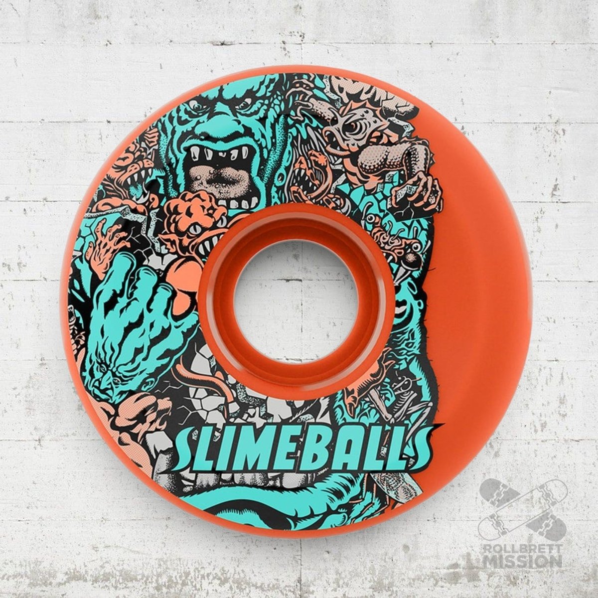 Slime Balls Roskopp Five Reissue 78a 60mm Skateboard Wheels - Skateboard-Rollen - Rollbrett Mission