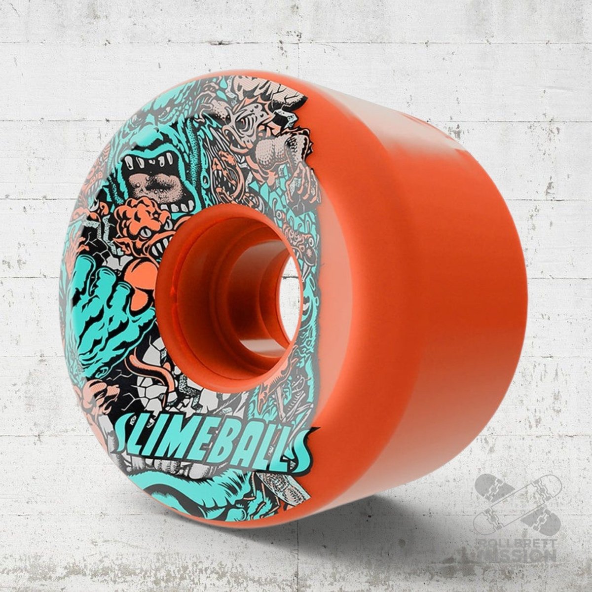 Slime Balls Roskopp Five Reissue 78a 60mm Skateboard Wheels - Skateboard-Rollen - Rollbrett Mission
