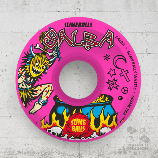 Slime Balls Salba Witch Doctor pink Reissue 78a 60mm Skateboard Wheels - Skateboard - Rollen - Rollbrett Mission