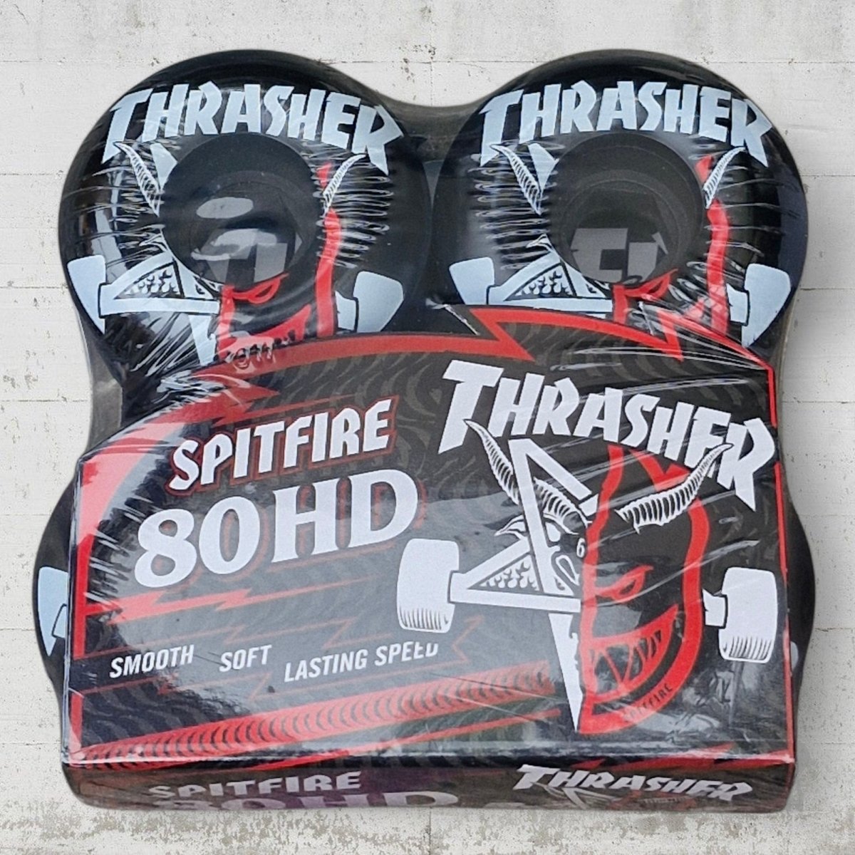 Spitfire 80HD 56mm Thrasher Burn Classic Full Wheels - Skateboard - Rollen - Rollbrett Mission