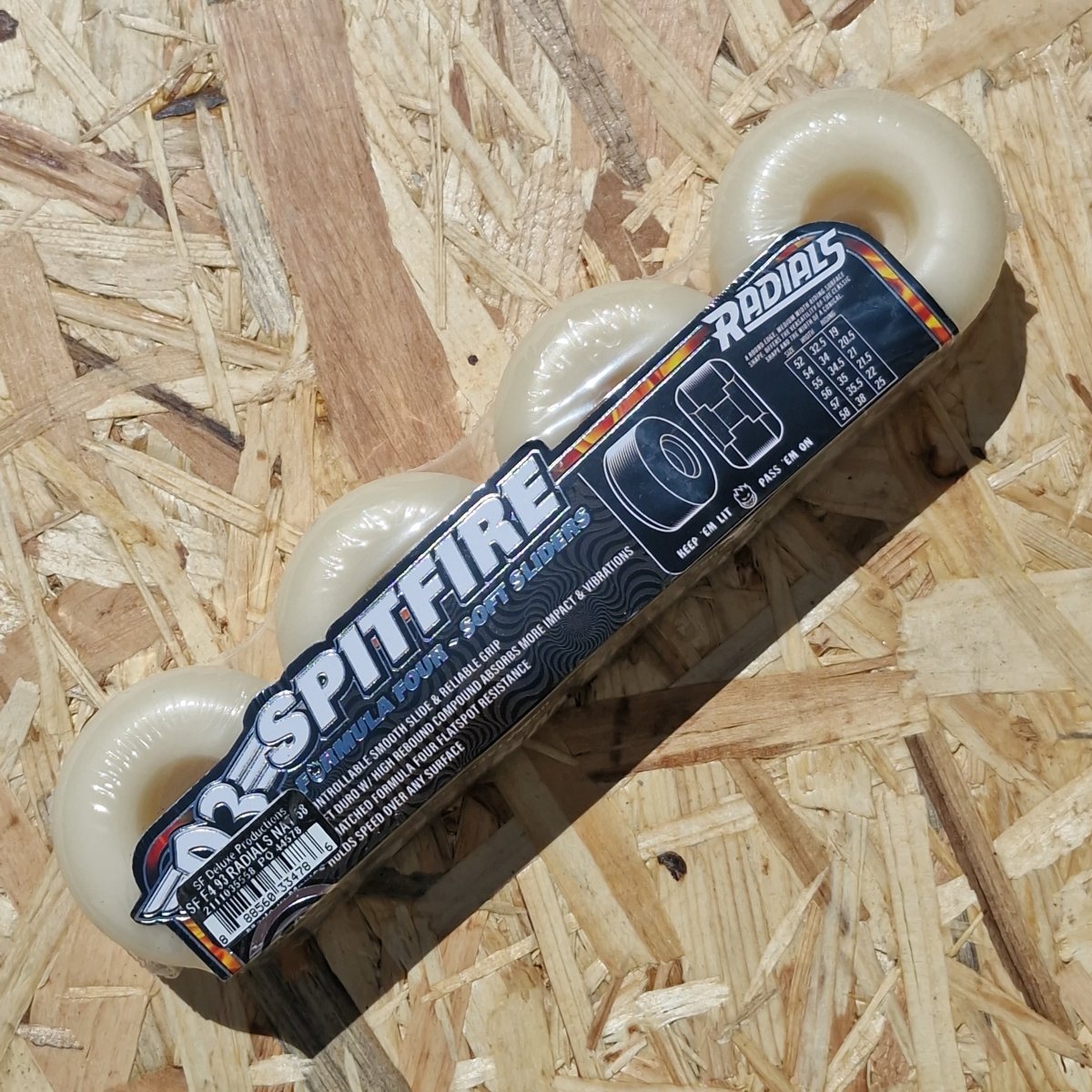 Spitfire 93s F4 Radials 58mm 93A Wheels - Skateboard-Rollen - Rollbrett Mission