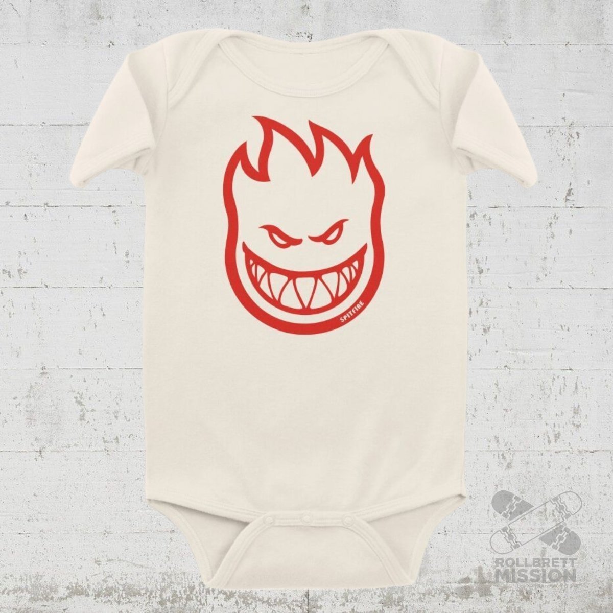 Spitfire Baby Strampler Bighead natural - Rollbrett Mission