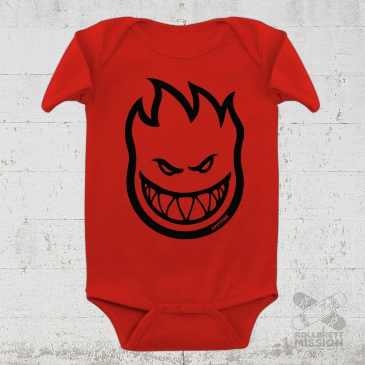 Spitfire Baby Strampler Bighead red - Rollbrett Mission