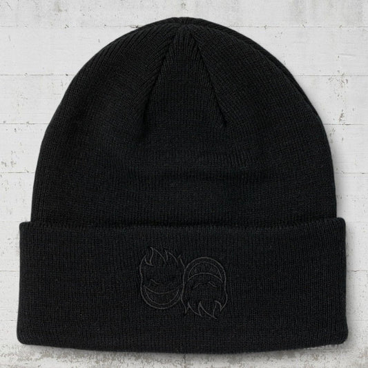 Spitfire Cuff Beanie Eternal black charcoal - Kopfbekleidung & - tücher - Rollbrett Mission