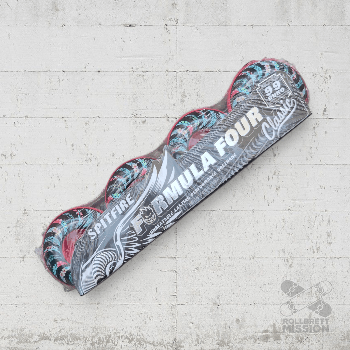 Spitfire F4 52mm 99A Floral Classic pink Wheels - Skateboard - Rollen - Rollbrett Mission