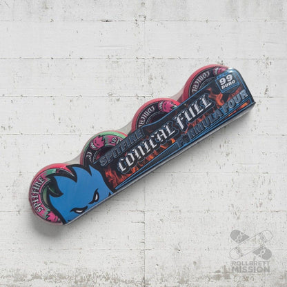 Spitfire F4 53mm 99A Conical Full teal pink swirl Wheels - Skateboard-Rollen - Rollbrett Mission