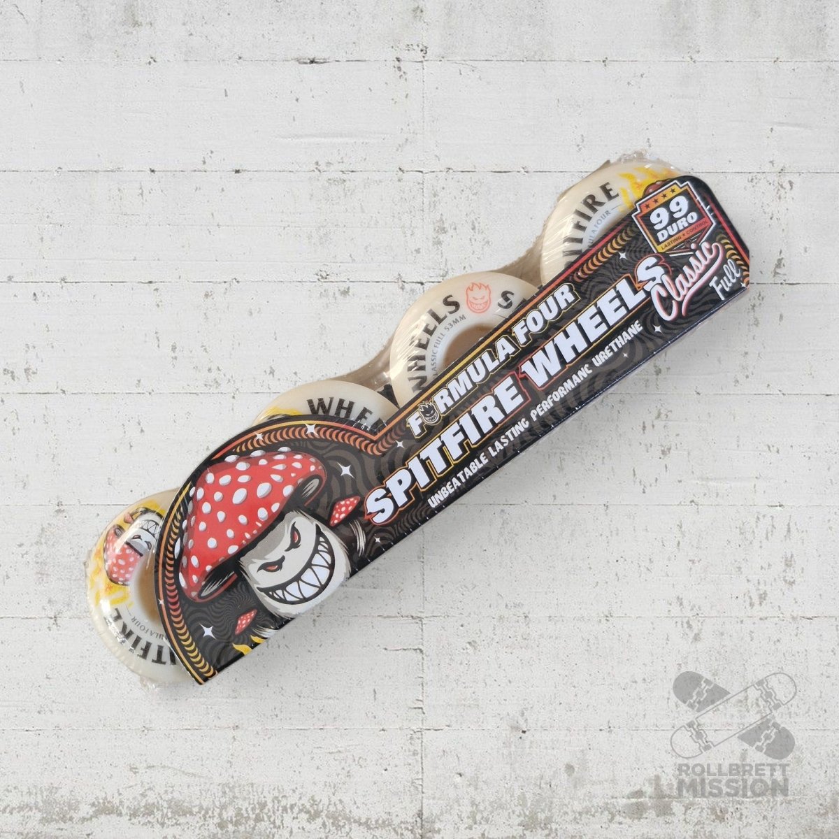 Spitfire F4 53mm 99A Shroom Bighead Classic Full Wheels - Skateboard - Rollen - Rollbrett Mission