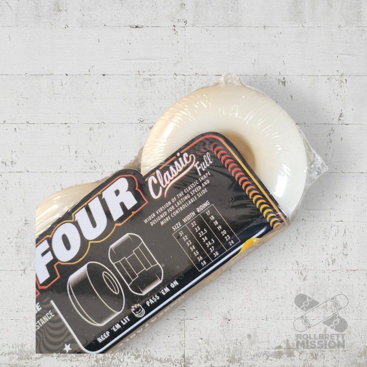 Spitfire F4 53mm 99A Shroom Bighead Classic Full Wheels - Skateboard - Rollen - Rollbrett Mission