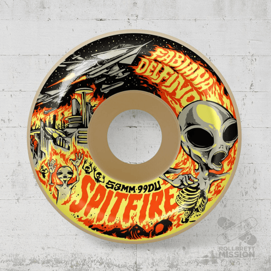 Spitfire F4 54mm 99A Fabiana Invasion Conical Full Wheels - Skateboard - Rollen - Rollbrett Mission
