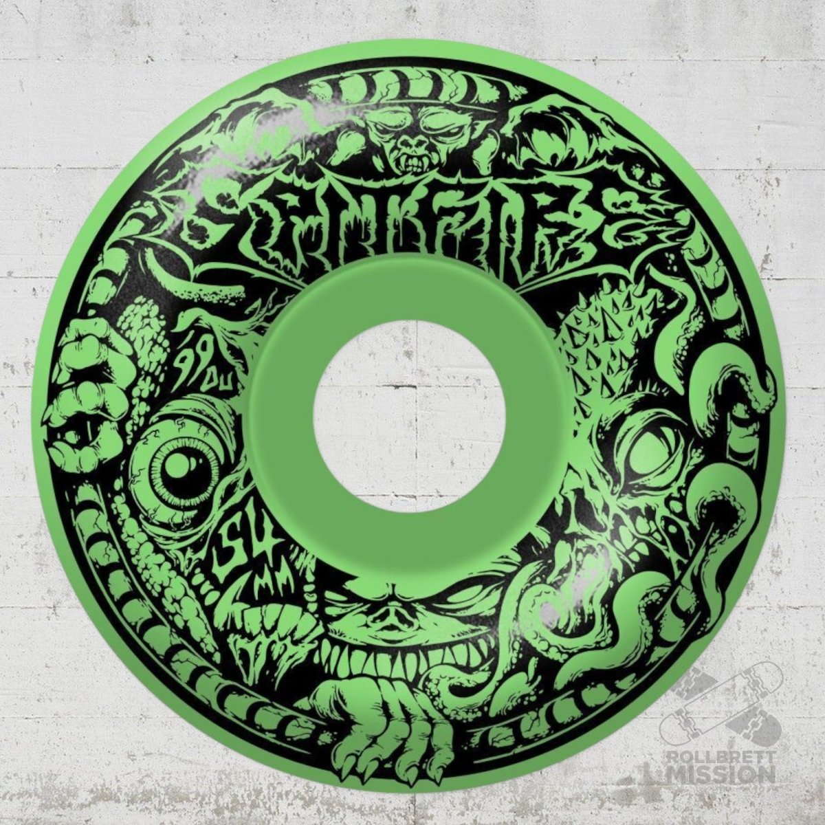Spitfire F4 54mm 99A Radial Demon Gate Wheels - Skateboard - Rollen - Rollbrett Mission