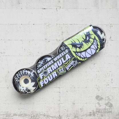 Spitfire F4 54mm 99A Radial Full Deathmask Glow In The Dark Wheels - Skateboard-Rollen - Rollbrett Mission