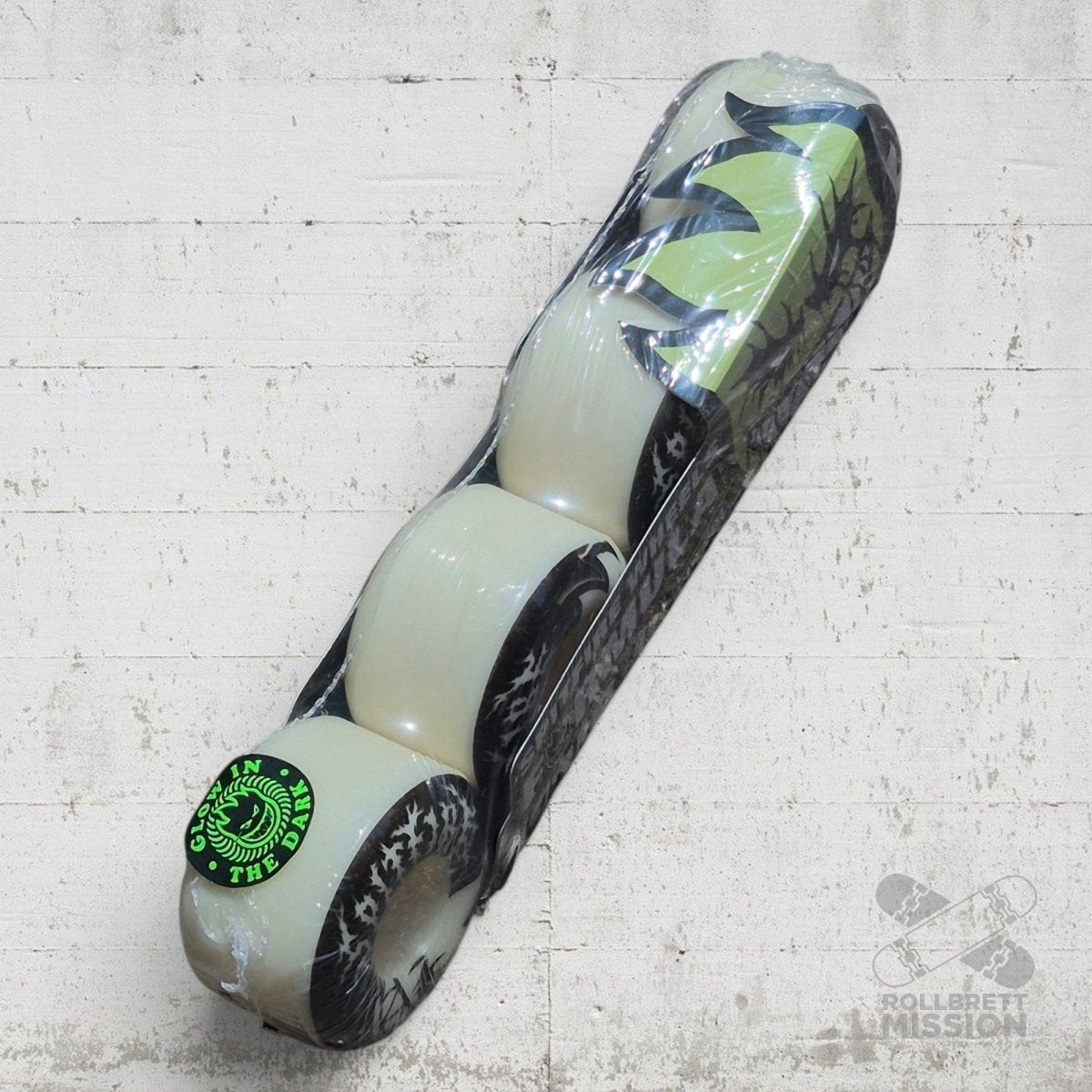 Spitfire F4 54mm 99A Radial Full Deathmask Glow In The Dark Wheels - Skateboard-Rollen - Rollbrett Mission