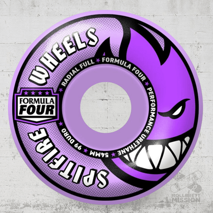 Spitfire F4 54mm 99A Radial Full Purple Wheels - Skateboard - Rollen - Rollbrett Mission