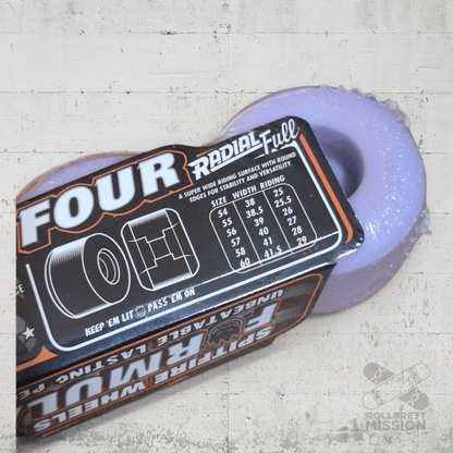 Spitfire F4 54mm 99A Radial Full Purple Wheels - Skateboard - Rollen - Rollbrett Mission