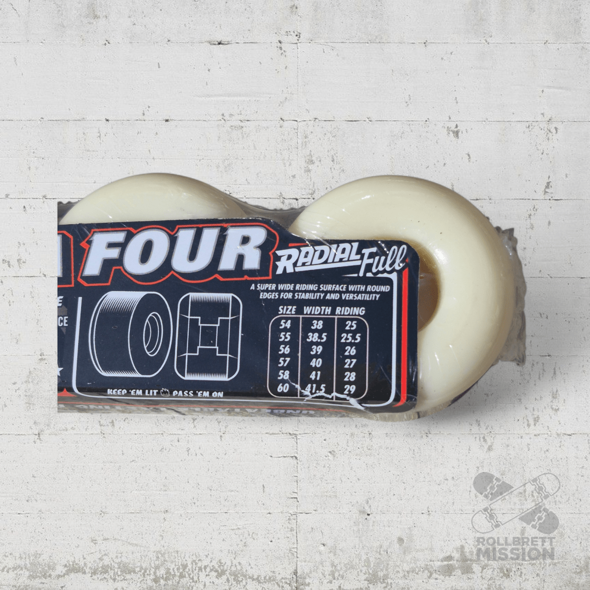 Spitfire F4 54mm 99A Radial Full Wheels - Skateboard - Rollen - Rollbrett Mission