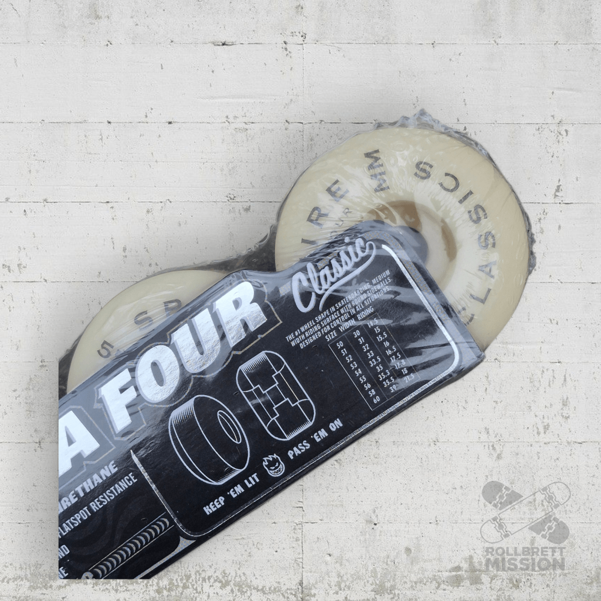 Spitfire F4 55mm 99A Classic Wheels - Skateboard - Rollen - Rollbrett Mission