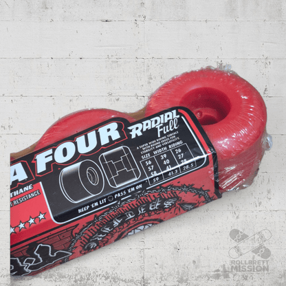 Spitfire F4 57mm 97A Radial Full T - Funk Raw Wheels - Skateboard - Rollen - Rollbrett Mission