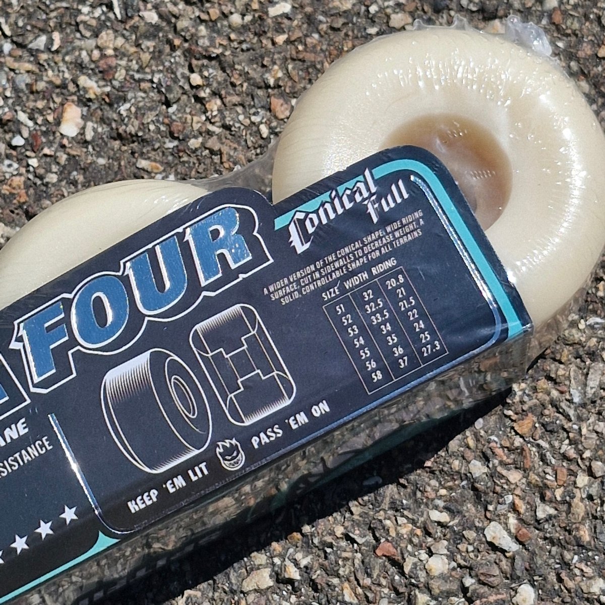 Spitfire F4 97A 56mm Conical Full Wheels - Skateboard - Rollen - Rollbrett Mission
