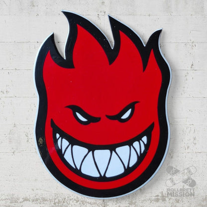 Spitfire Flamehead Sticker small 9cm - Rollbrett Mission