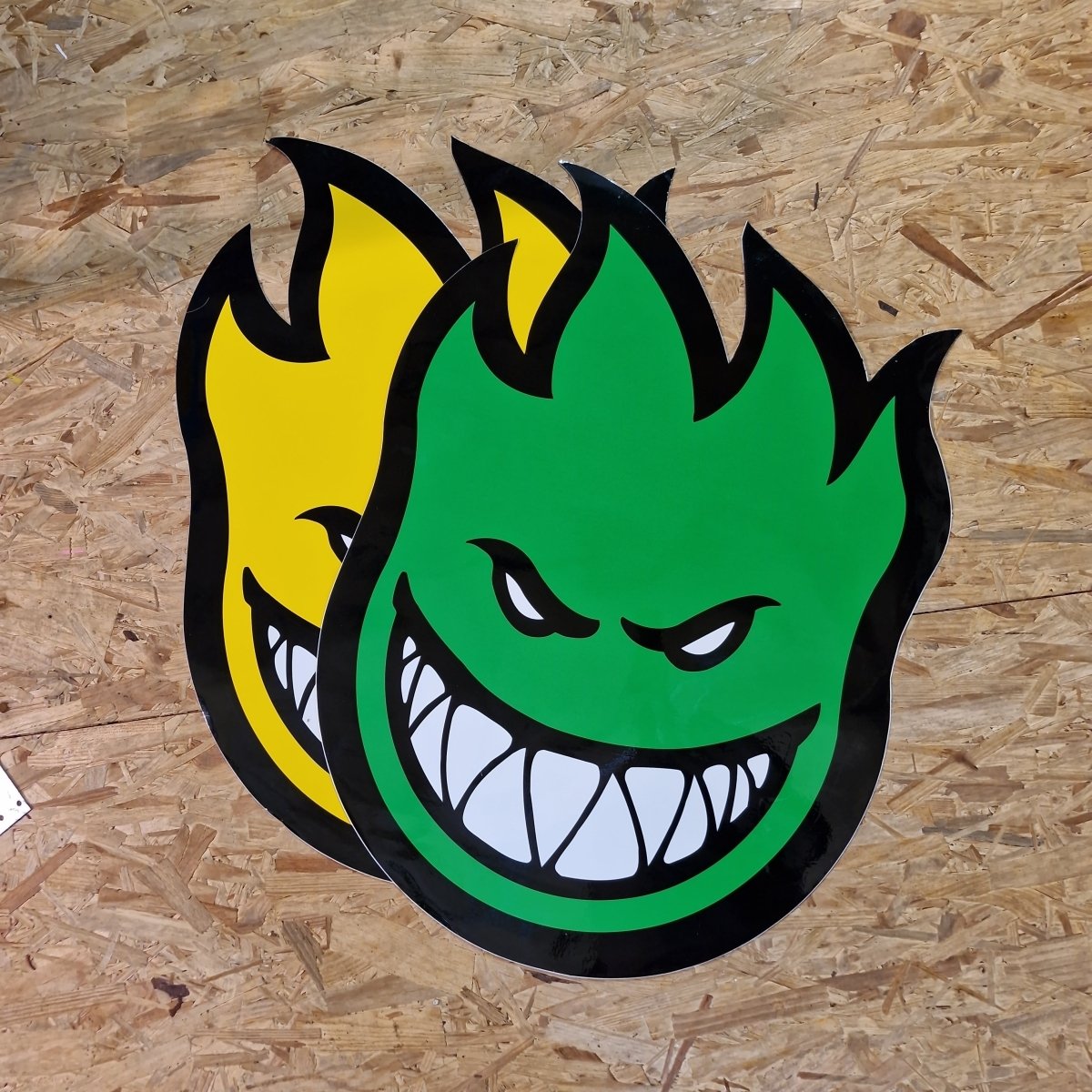 Spitfire Flamehead Sticker XL 65cm - Rollbrett Mission