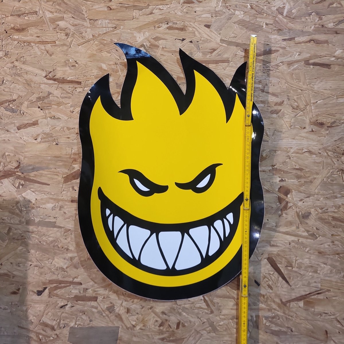 Spitfire Flamehead Sticker XL 65cm - Rollbrett Mission