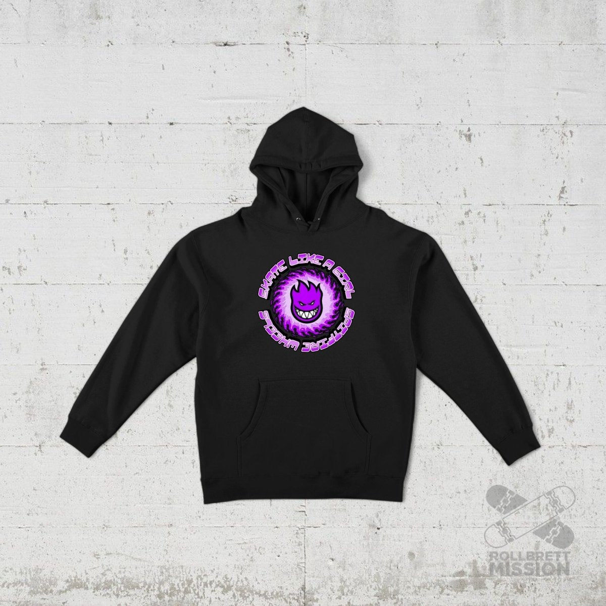 Spitfire Hoodie Skate Like A Girl 25 years black - Shirts & Tops - Rollbrett Mission