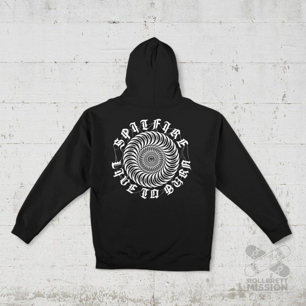 Spitfire Hoodie Web Classic black - Shirts & Tops - Rollbrett Mission