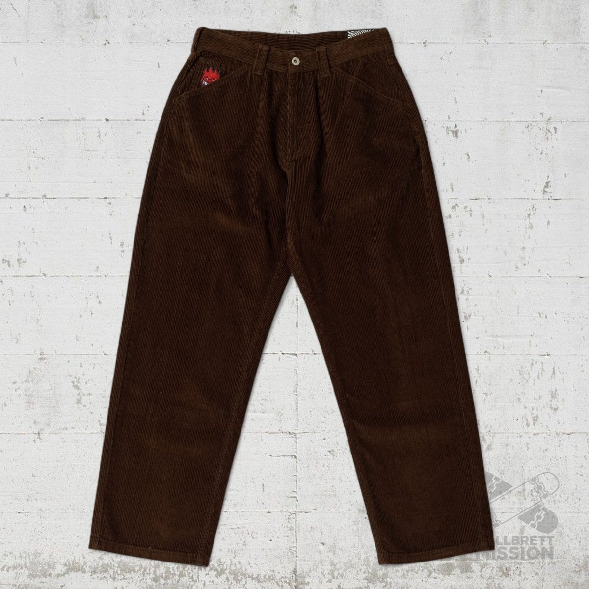 Spitfire Pant Bighead Fill Corduroy Baggy Pant brown - Jeans - Rollbrett Mission