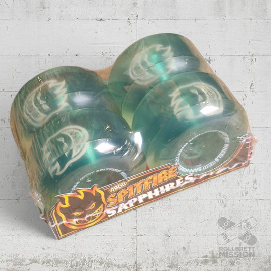 Spitfire Sapphire Clear Green 53mm 90A Wheels - Skateboard - Rollen - Rollbrett Mission