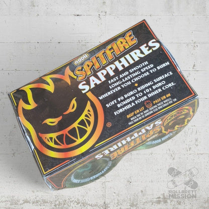 Spitfire Sapphire Clear Green 53mm 90A Wheels - Skateboard - Rollen - Rollbrett Mission