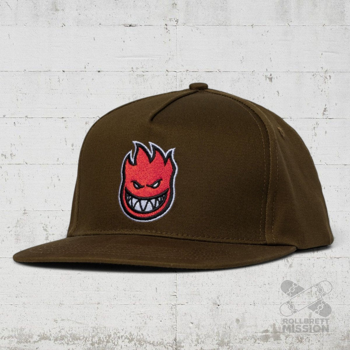 Spitfire Snapback Cap Bighead fill brown red - Kopfbekleidung & - tücher - Rollbrett Mission