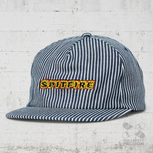 Spitfire Strapback Cap Flames Script indigo - Kopfbekleidung & - tücher - Rollbrett Mission