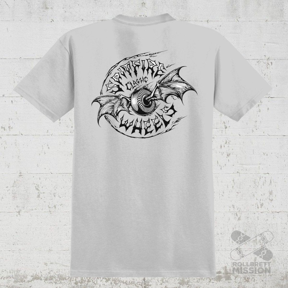 Spitfire T-Shirt Batwings Classic silver grey - Rollbrett Mission