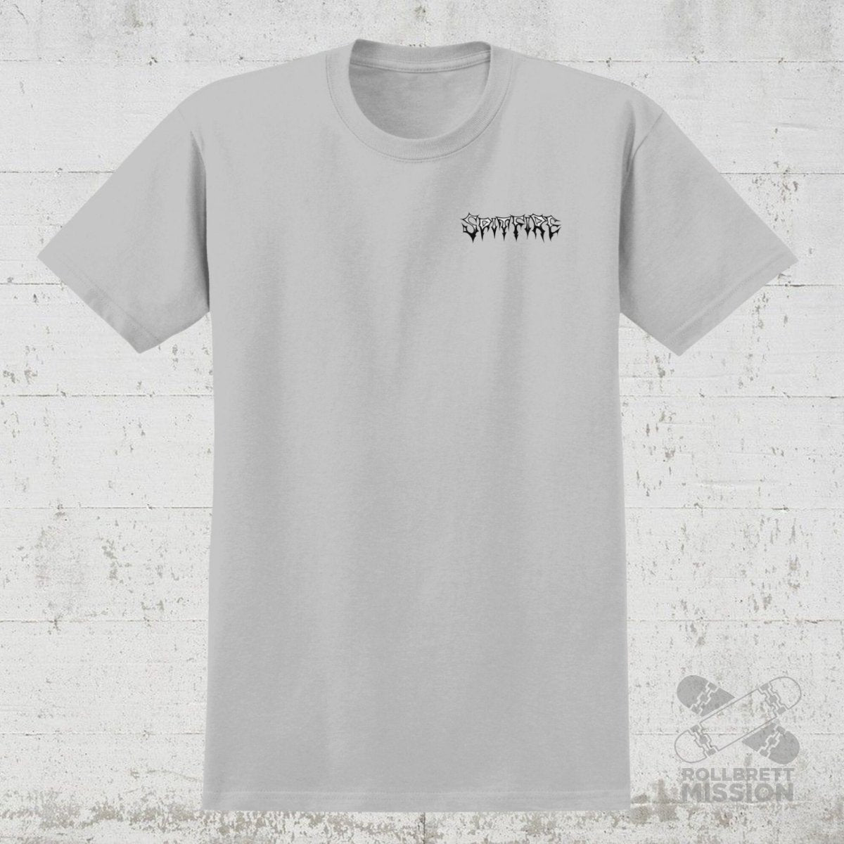 Spitfire T-Shirt Batwings Classic silver grey - Rollbrett Mission