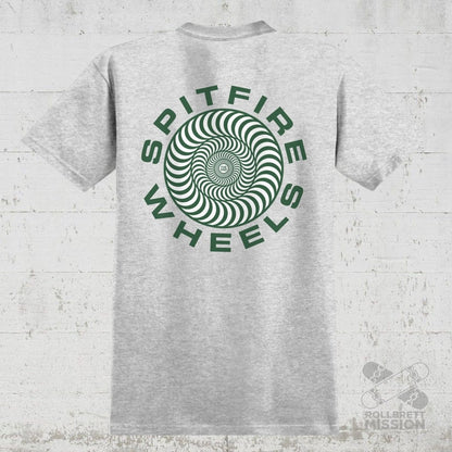 Spitfire T-Shirt Classic 87 Swirl Fill ash grey - Rollbrett Mission