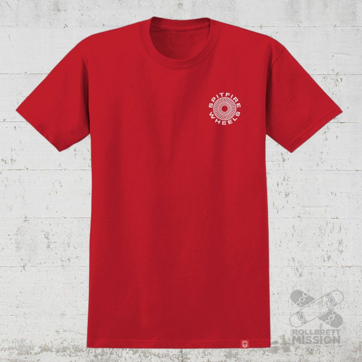 Spitfire T-Shirt Classic 87 Swirl Fill red - Rollbrett Mission